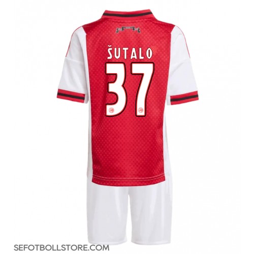 Ajax Josip Sutalo #37 Replika babykläder Hemmaställ Barn 2025-26 Kortärmad (+ korta byxor)